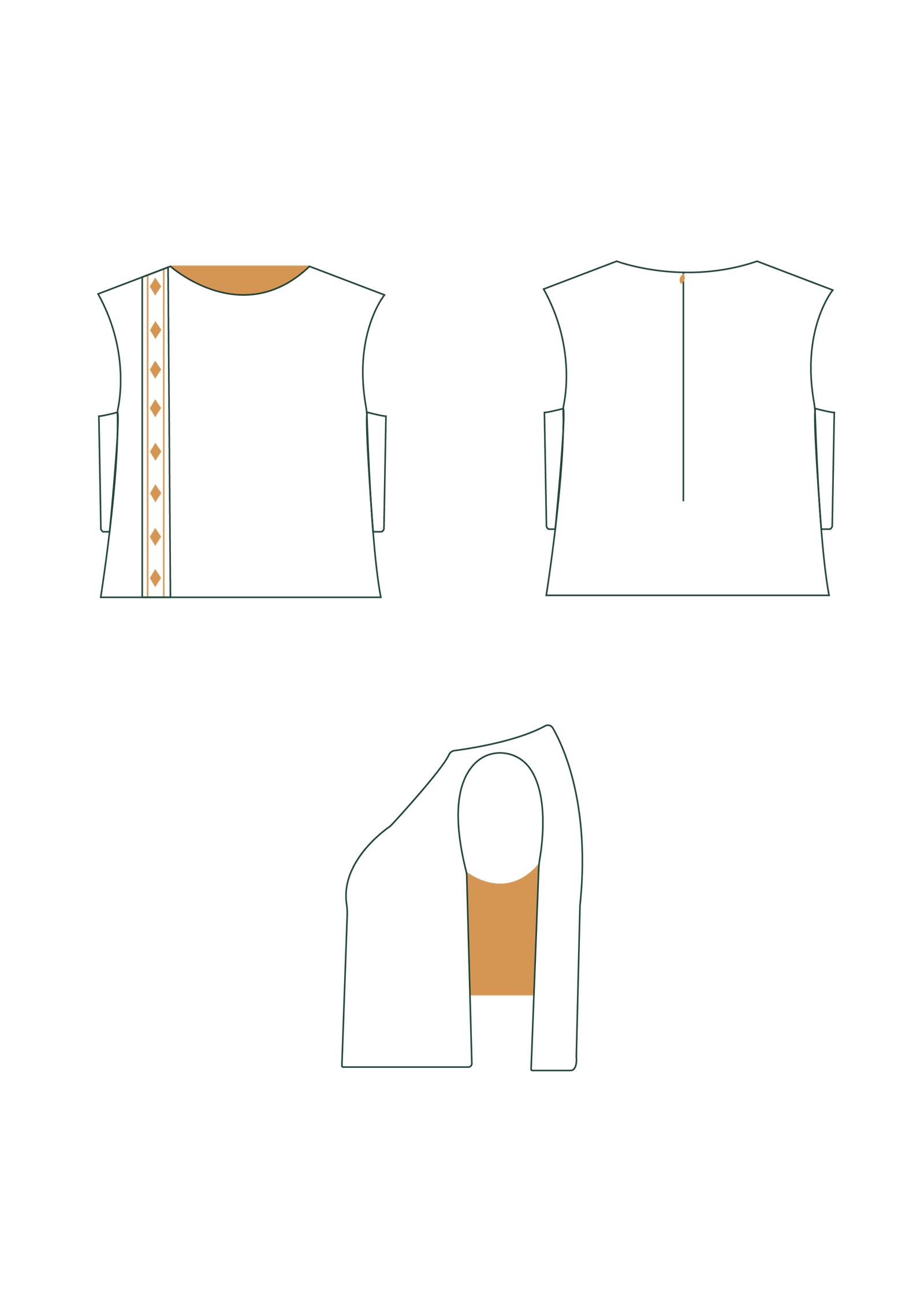 Purple short cape - Image 3